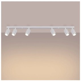 Biała lampa sufitowa 6,5x117 cm Gleam – Nice Lamps