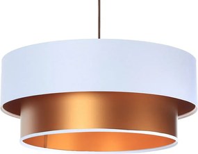 Miedziano-biała duża lampa wisząca glamour - S420 L1-L34