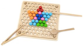 Viga drewniana gra kulki złap i dopasuj układanka montessori