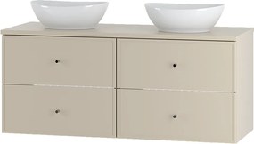 Kaszmirowy Zestaw do Łazienki 120cm Szafka Blat Umywalka Marco