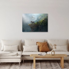 Obraz - Słonie na szczycie Tadż Mahal (70x50 cm)