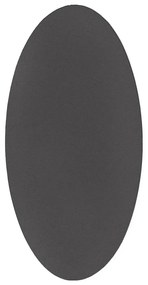 Antracytowy owalny dywan 80x150 S6-M53