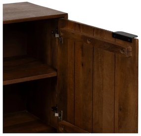 Brązowa komoda z litego drewna mango 160x78x40 cm Sagara – Ixia