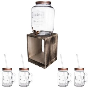 Słój na lemoniadę ze szklankami 8,8 l – Orion