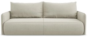 Kremowa rozkładana/ze schowkiem sofa 216 cm Nanea – Makamii