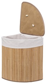 Kosz na pranie BAMBOO narożny, 48 l