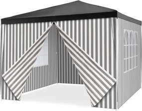 Namiot ogrodowy + 4 ściany boczne - 3 x 3 m, antracyt