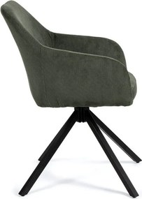 Zielony tapicerowany fotel jadalniany Lunio – Bonami Essentials