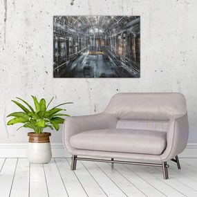 Obraz wnętrza starego budynku (70x50 cm)