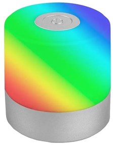 Briloner 7462014 - LED RGB ładowalna lampa biurkowa LED/1,5W/5V IP44 chrom