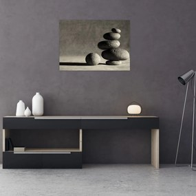 Obraz - Szare kamienie (70x50 cm)