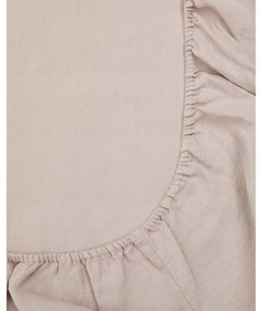 Szarobrązowe bawełniane prześcieradło z gumką 150x200 cm Simmel – Kave Home