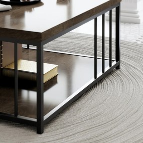 Stolik konferencyjny Zenn Walnut and Black