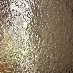 Ścianka prysznicowa WALK IN FIX artystyczna półokrągła brązowa 8 mm Arte Frozen Moon Brown MASSI | Różne rozmiary : Kolor profili kabiny - czarny, Szerokość ścianki - 80 cm, Typ montażu - WALK in FIX (Do ściany)