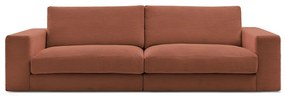 Sztruksowa sofa w kolorze terakoty 274 cm Leonard – Bobochic Paris