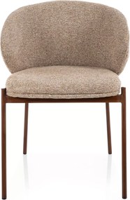 Krzesło do jadalni KIOTO, orzech/beżowy