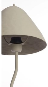 Jasnoszara lampa stołowa z metalowym kloszem (wysokość 67 cm) Elimo – Light &amp; Living