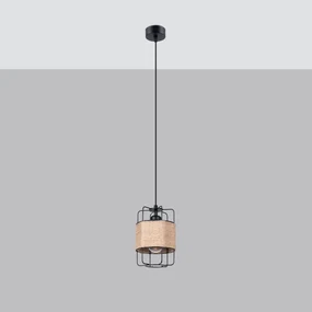 Lampa wisząca GIZUR 1 czarna SOLLUX  LIGHTING