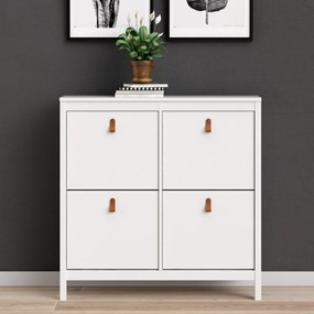 Elegancka szafka na obuwie Madrid biały mat