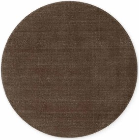 Brązowy wełniany okrągły dywan tkany ręcznie ø 160 cm Greenwich – Ted Baker