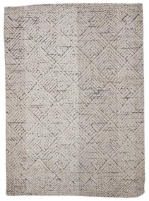 Kremowy dywan z mieszanki bawełny 150x210 cm Saxo – Bloomingville