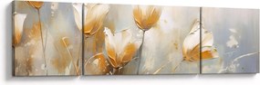 Obraz - Malowanie tulipanów (170x50 cm)