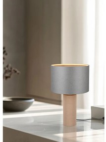 Szaro-beżowa lampa stołowa (wysokość 48 cm) Canio – Trio