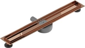 Mexen Flat 360° korpus do odpływu liniowego obrotowy 70 cm, różowe złoto - 1640070