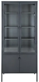 Czarna metalowa witryna 80x180 cm Brisbane – House Nordic