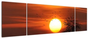 Obraz - Zachód słońca (170x50 cm)