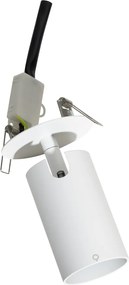 Zestaw 6 nowoczesnych reflektorów wpuszczanych białych GU10 50mm - Chels