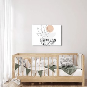 Obraz - Line art flowers N⁰3 (70x50 cm)