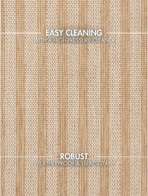 Kremowy/w naturalnym kolorze dywan odpowiedni na zewnątrz 120x170 cm Haringey Linley – Ted Baker