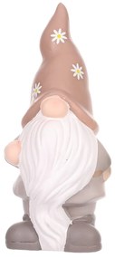Ceramiczny krasnal Pixie, różowy, 20,5 x 9 x 9 cm