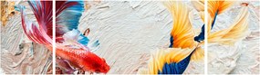 Obraz - Ryby bojowniki (170x50 cm)