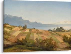 Obraz - Alexandre Calame, Swiss Landscape, reprodukcje (70x50 cm)