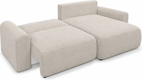 Rozkładany dwustronny narożnik L NORDEN PAROS 250x140 cm, kremowy