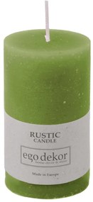 Zielona świeczka Rustic candles by Ego dekor Rust, 38 h