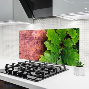 Panel Szklany do Kuchni Szlachetne Liście Dębu