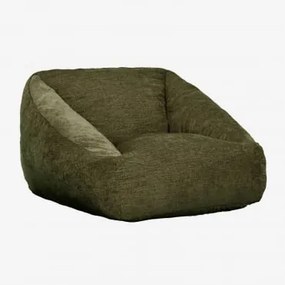 Pufa Fotel Tapicerowany Thiago ↔︎ 90 Cm & Szenil Sage Green - Sklum
