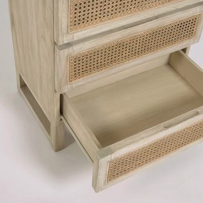 Komoda z 5 szufladami z drewna Mindi Kave Home Rexit