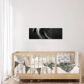 Obraz - Nagie kobiety (z zegarem) (90x30 cm)
