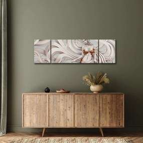 Obraz bogini z motywem kwiatowym (170x50 cm)