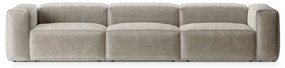 Beżowa sztruksowa sofa 364 cm Bergamo – Cosmopolitan Design