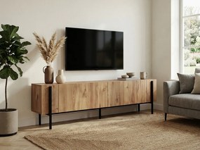 Stolik RTV ZENORI 180 cm, sosna Atlantic/czarny