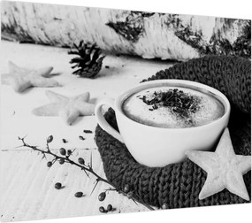 Obraz - Zimowe cappuccino (70x50 cm)