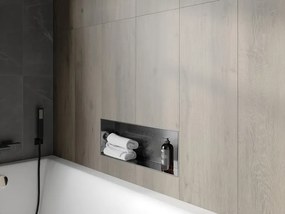 Mexen X-Wall-NR półka wnękowa bez kołnierza 60 x 20 cm, gun gray szczotkowany - 19E1602010