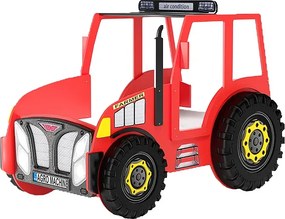Czerwone łóżko dziecięce traktor A2-N99