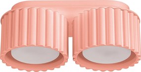 Lampa Sufitowa Minimalistyczny Aura, Aluminium - 2 Źródło - L.21 X H.12 Cm - Brzoskiwniony