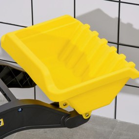 HOMCOM Traktor na pedały dla dzieci Ładowarka kołowa z łopatą Żółty i czarny 114x41x52cm | Aosom PL